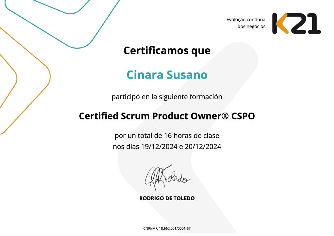 Certificado K21